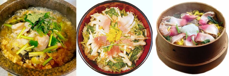 地元の名物料理として親しまれてきた三沢ほっき丼。市内各店で調理法や味付けが異なり、食べ比べを楽しむ人が多い（市提供）