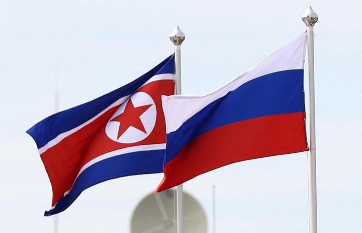 　韓国国防省は５日、北朝鮮兵１万人以上がロシアのウクライナ侵攻を支援するため、ロシアに到着しており、「相当数」の兵士がロシア西部クルスク州など前線地帯にいると述べた。２０２３年９月撮影（２０２４年　ロイター/Sputnik/Artem Geodakyan）