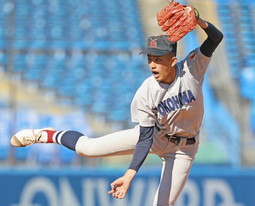 広島商戦に先発した横浜・織田