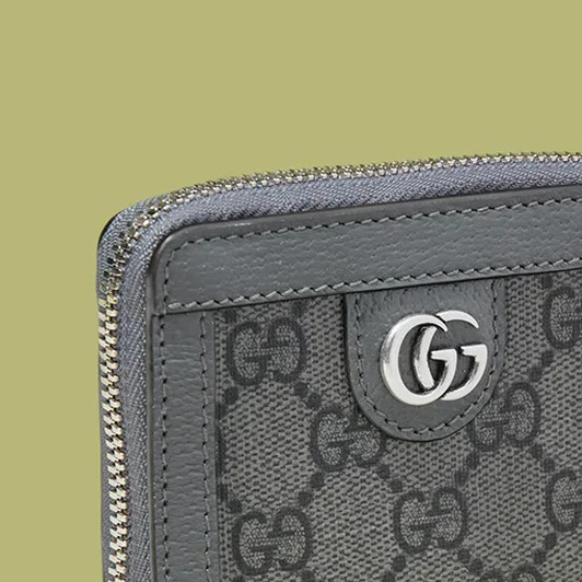 GUCCI｜OPHIDIA ZIP AROUND WALLET