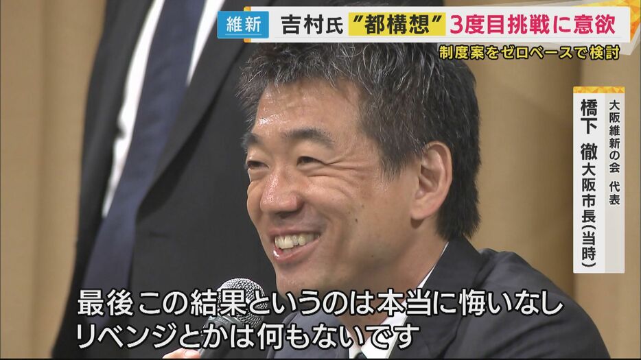 大阪維新の会代表 橋下徹市長（当時）