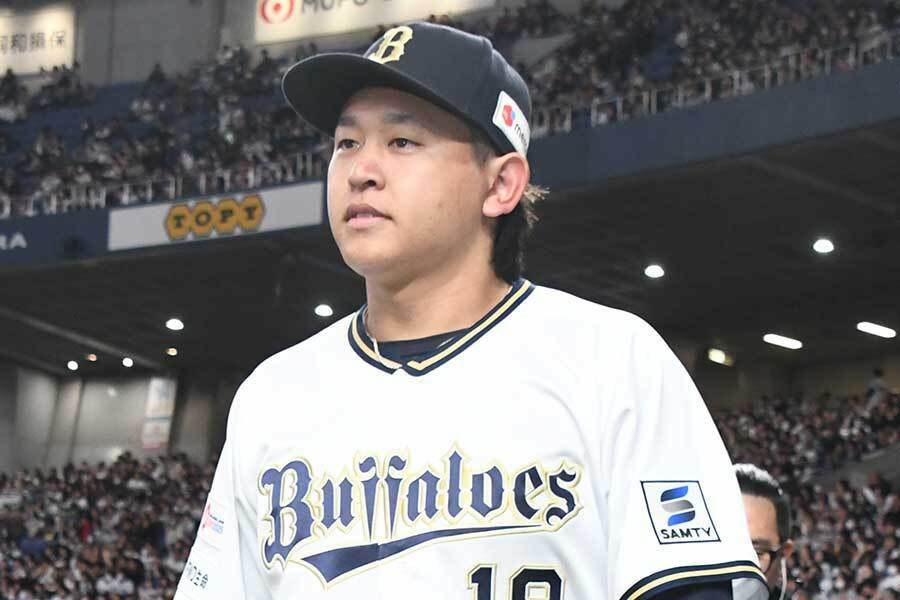 新背番号で登場したオリックス・宮城大弥【写真：北野正樹】