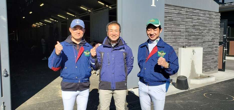 『RRC FINAL 2024』に挑む初老ジャパンの右から田中利幸選手、根岸淳監督、北島隆三選手