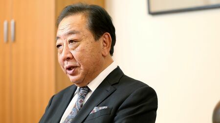 立憲民主党の野田佳彦代表（撮影：尾形文繁）