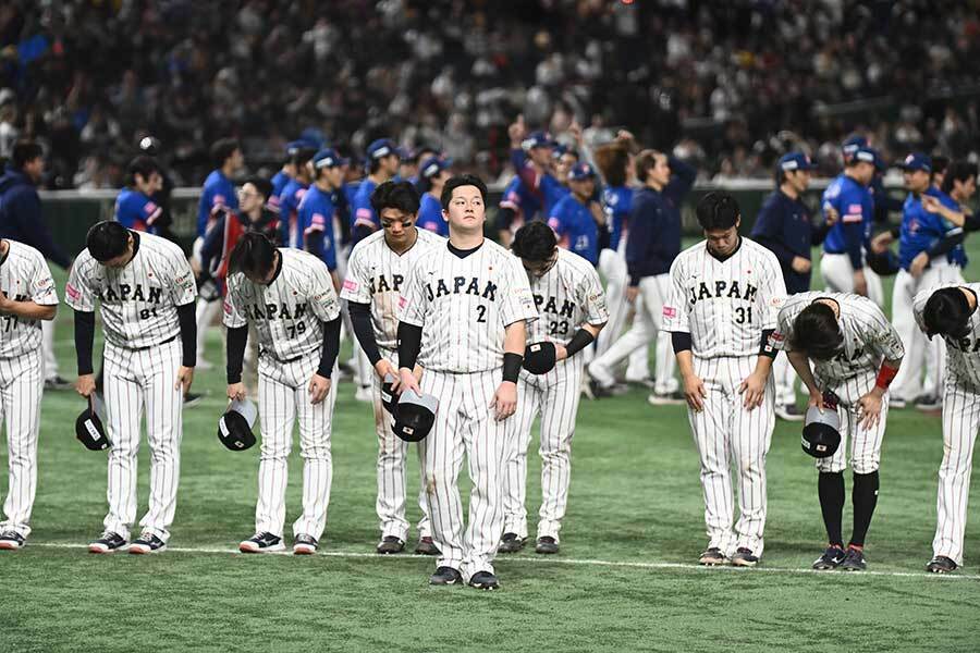 プレミア12決勝、台湾に敗れた侍ジャパン【写真：中戸川知世】