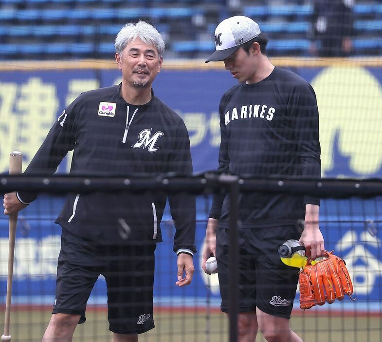 ロッテ・佐々木朗希と吉井理人監督