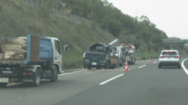 事故があった現場　高松道下り線