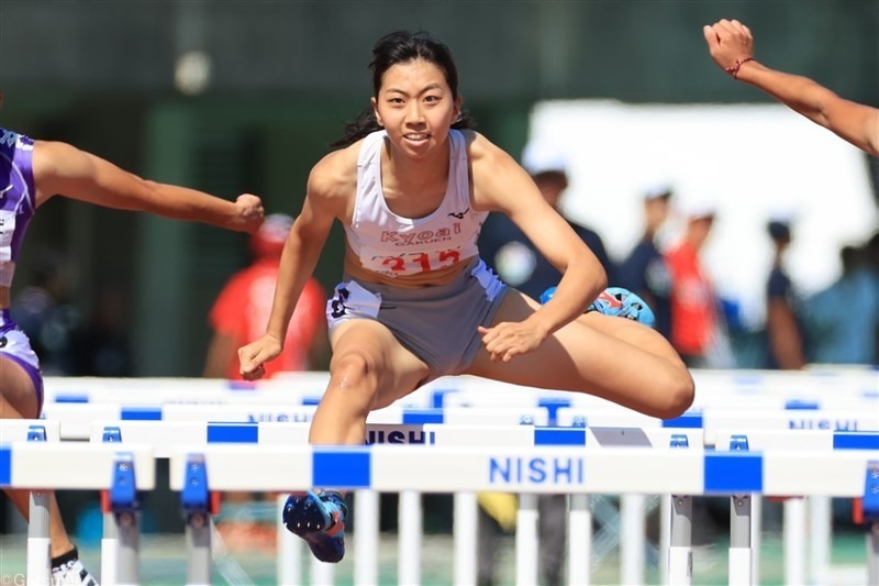 24年インターハイ女子100mHに優勝した横山選手