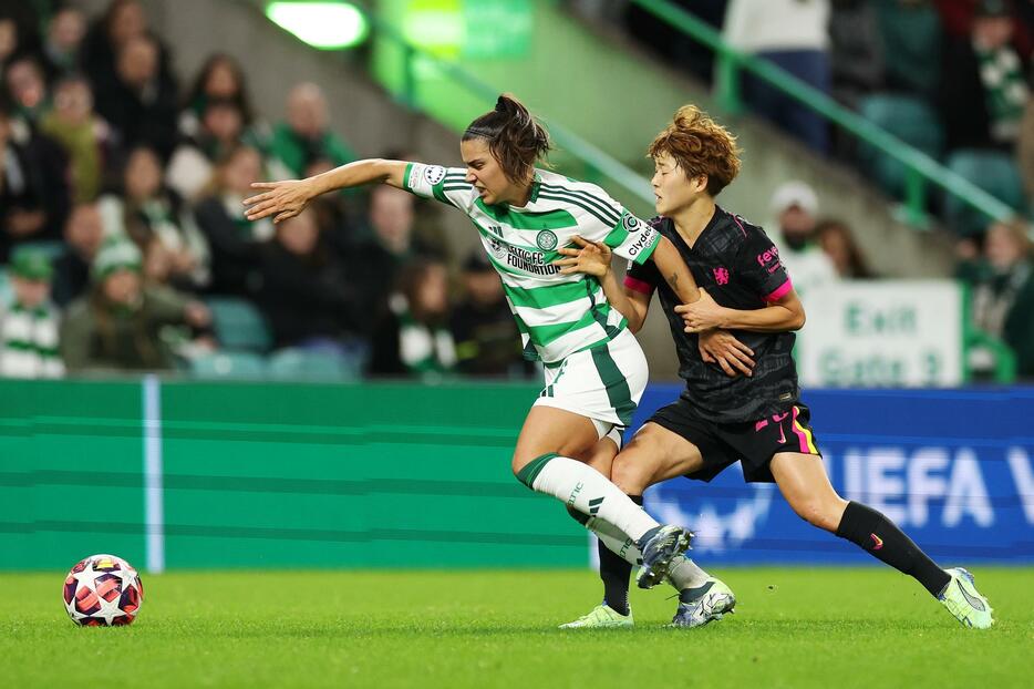 女子CLで得点の浜野(C)Getty Images