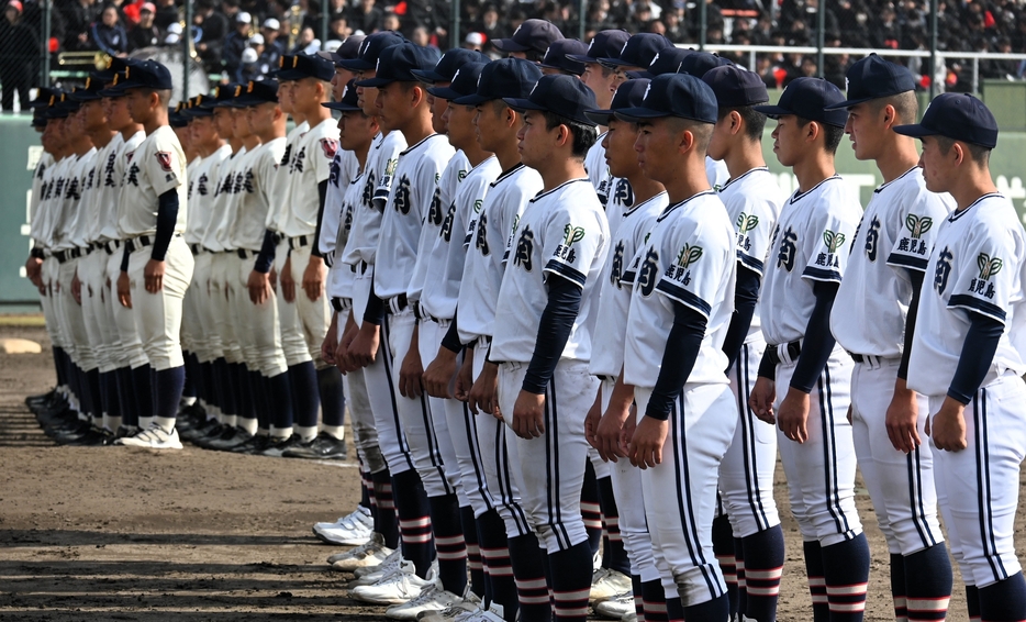 樟南と鹿児島実ナイン