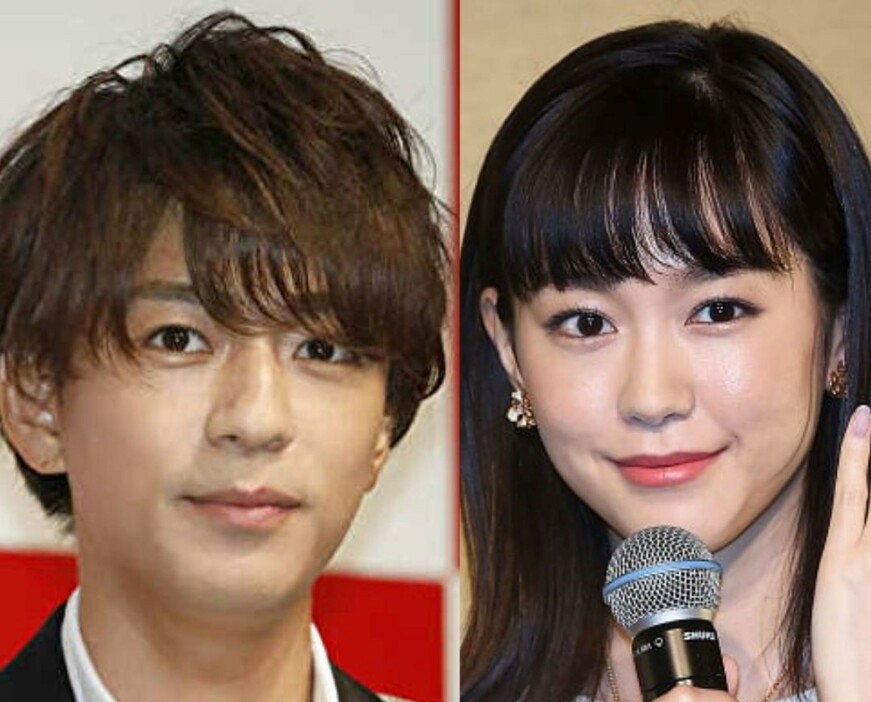 三浦翔平さん（左／2018年8月撮影、時事）と桐谷美玲さん（Getty Images）