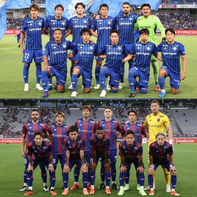 国立で相まみえる町田（上）とFC東京（下）。写真：滝川敏之