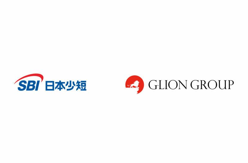 SBI日本少額短期保険とGLIONグループのロゴ