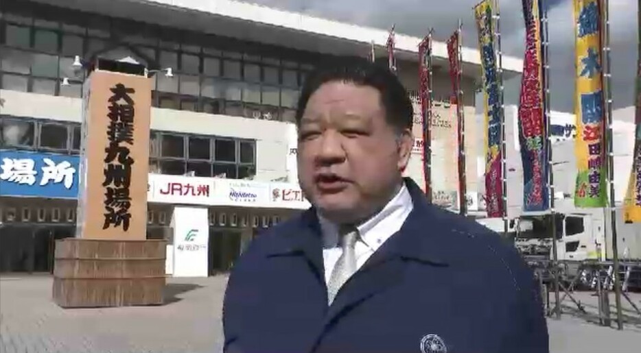 大相撲九州場所担当部長　浅香山親方