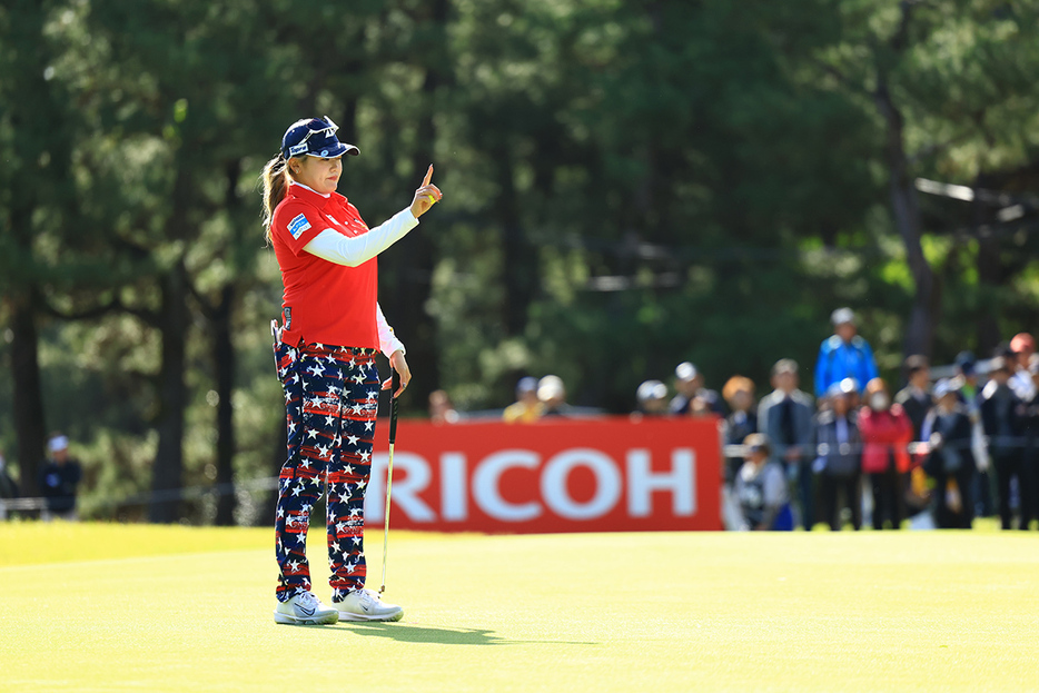 メジャー初優勝を遂げた桑木志帆　撮影：大澤進二