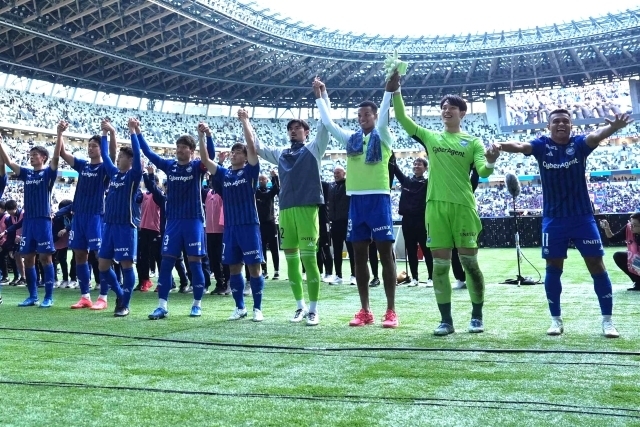 国立でのFC東京戦で６試合ぶりの勝利を挙げた町田。(C)SOCCER DIGEST