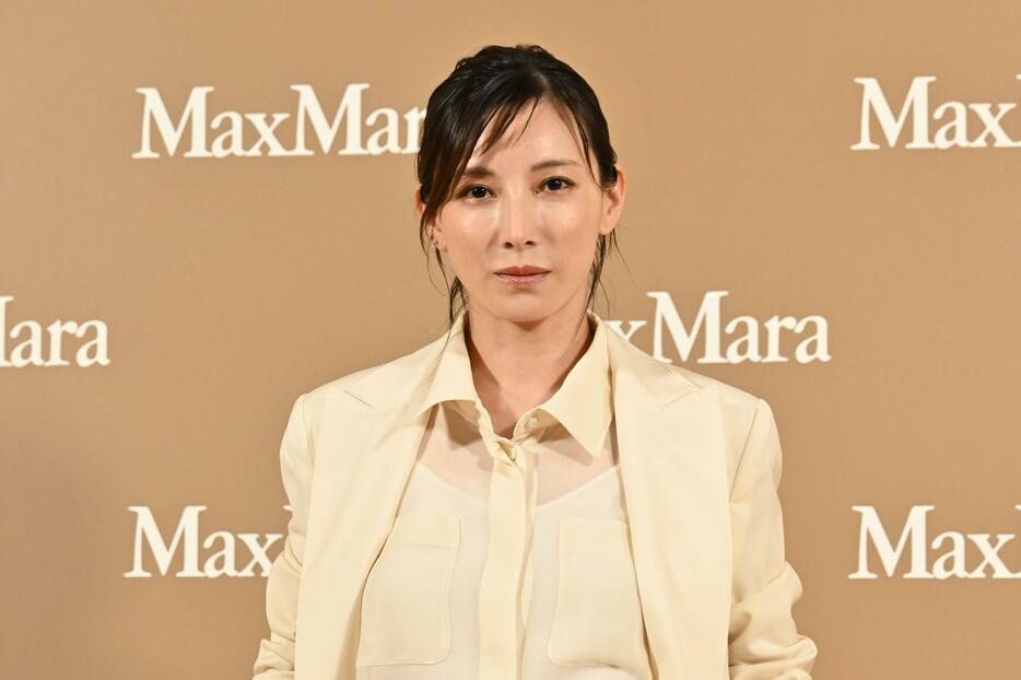 「マックスマーラジャケットサークル -光り輝く女性たちへ-」のイベントに登場した加藤あいさん