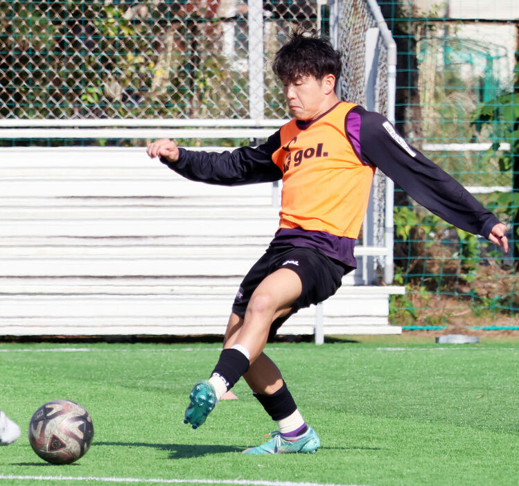 チーム唯一の全試合出場に意欲を見せた藤枝・矢村（カメラ・武藤　瑞基）