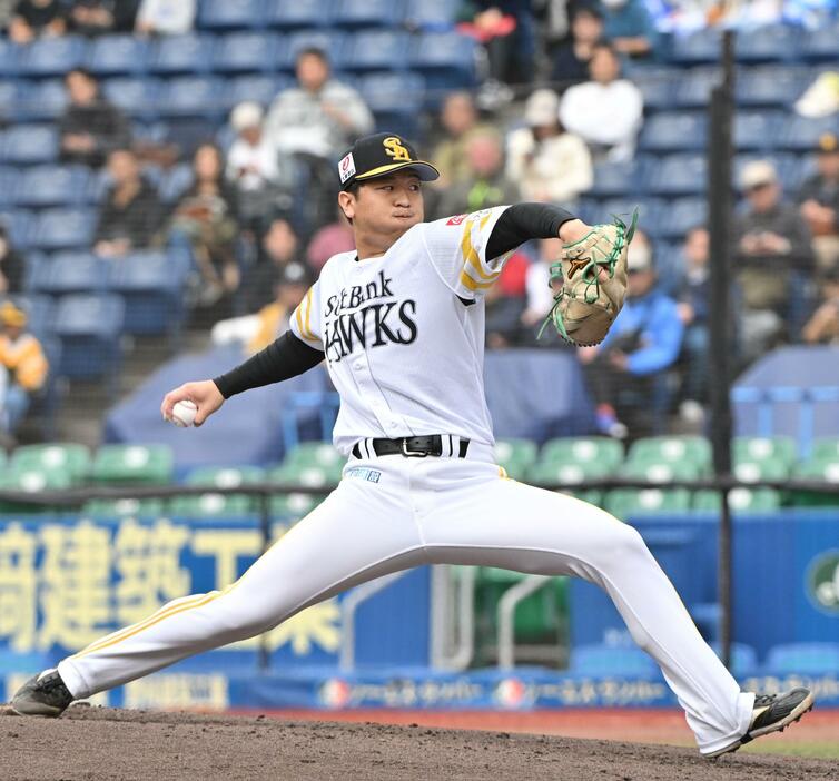 プロ野球12球団合同トライアウトで好投した瀧本将生（撮影・冨永豊）