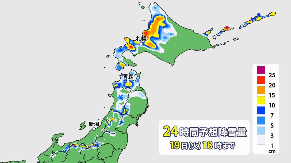 予想降雪量