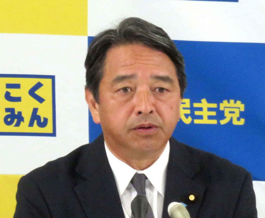 国民民主党の榛葉賀津也幹事長（2023年8月4日撮影）