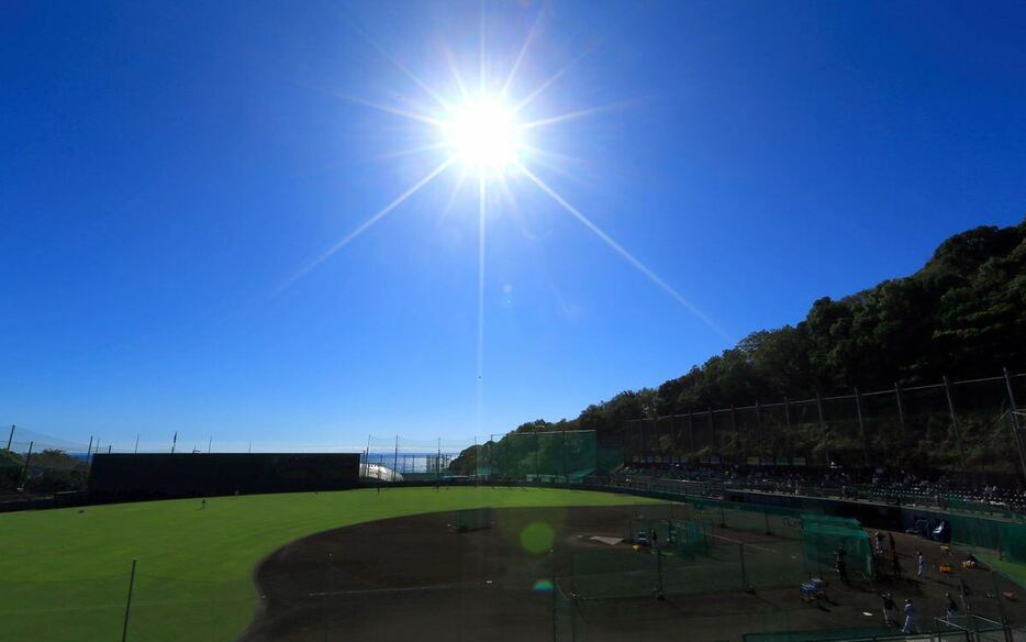 ホリエモンも降り立った高知県。安芸も快晴で、土佐湾が太陽で輝いた