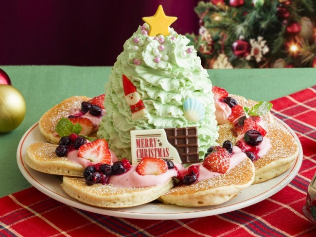 「ホノルルクリスマスツリーパンケーキ」（税込 2563円）