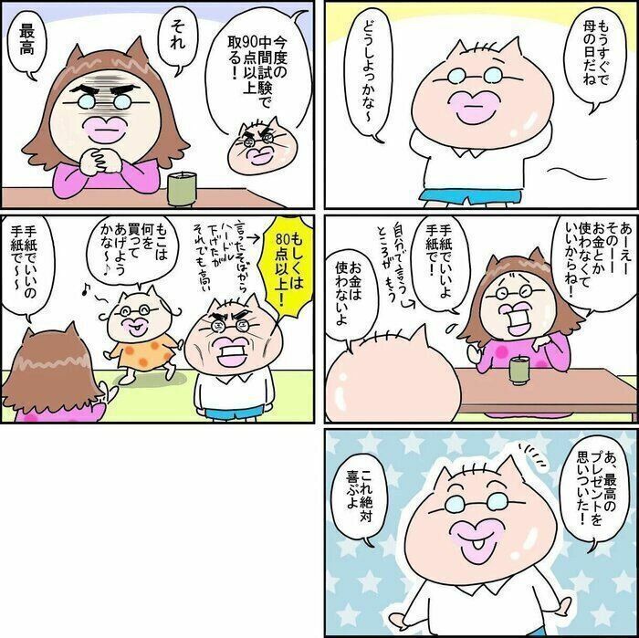 ネコおやじ　ステップファミリー　漫画