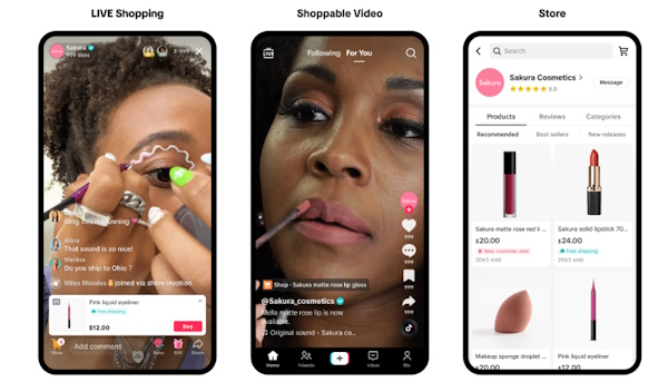 ユーザーに対して動画コンテンツやストアからシームレスに商品を提案する「TikTok Shop」（画像は「TikTok」のニュースルームから編集部がキャプチャ）