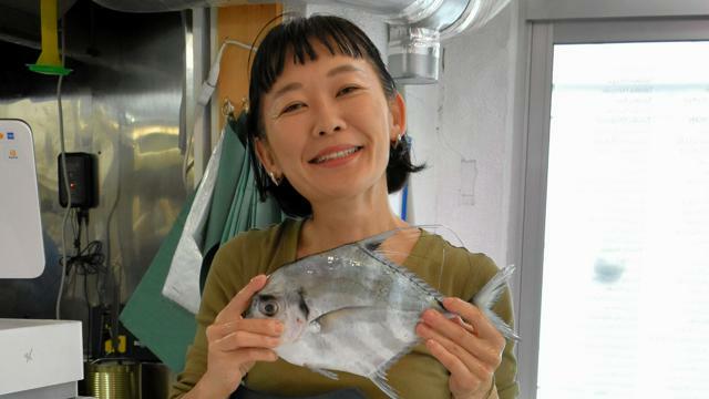 イトヒキアジはお気に入り、という狩野真実さん