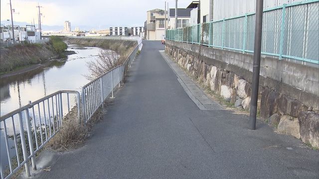 ひき逃げ事件の現場（京都市伏見区）