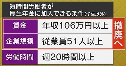 106万円の壁、撤廃へ？