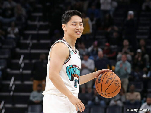 現地6日、レイカーズ戦でNBA初得点を挙げたグリズリーズの河村勇輝［写真］＝Getty Images