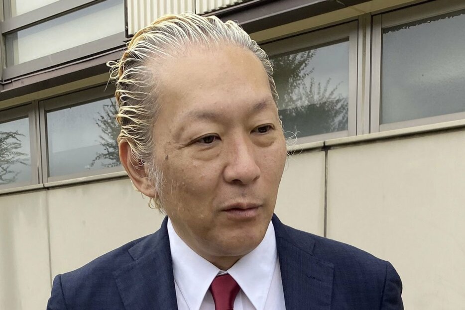 取材に応じた石丸氏