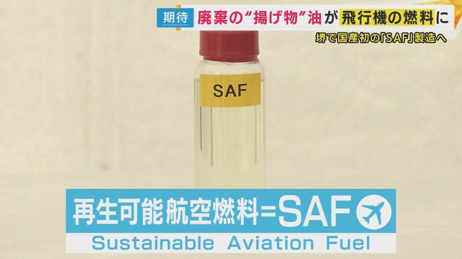 再生可能航空燃料」＝「SAF」