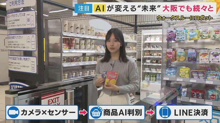 「商品を手にとって、店を出るだけ」