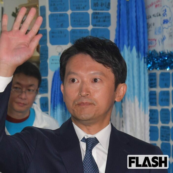 兵庫県知事再選が決まった、斎藤元彦氏（写真・馬詰雅浩）