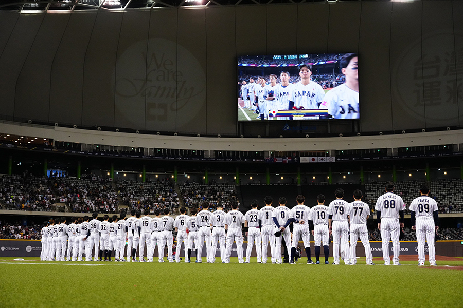 侍ジャパン【写真：小林靖】