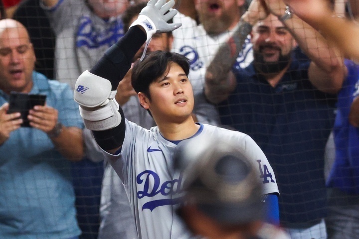 大谷はメジャー３度目となるリーグMVPを受賞した。(C)Getty Images