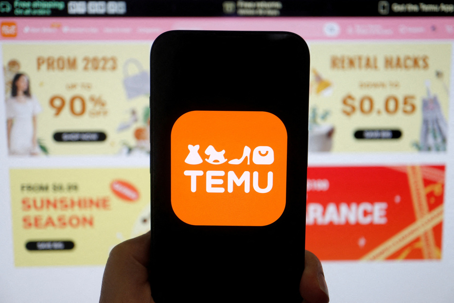 中国のＰＤＤホールディングスが運営する電子商取引（ＥＣ）「Ｔｅｍｕ」が、欧州における偽ブランド品のオンライン販売防止に協力するグループへの参加を検討していることが、ロイターが閲覧した会議資料で分かった。２０２３年４月撮影（２０２４年　ロイター/Florence Lo）