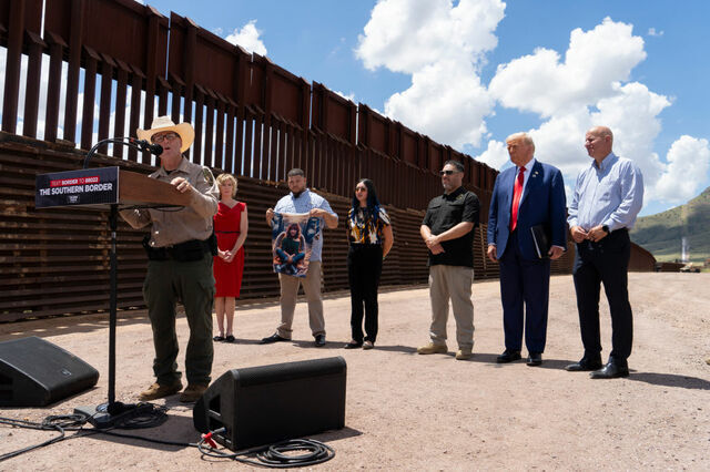 メキシコ国境のイベントに参加したトランプ次期大統領　Photo/gettyimages