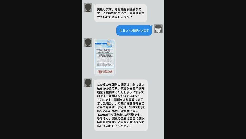 高額報酬の課題の説明