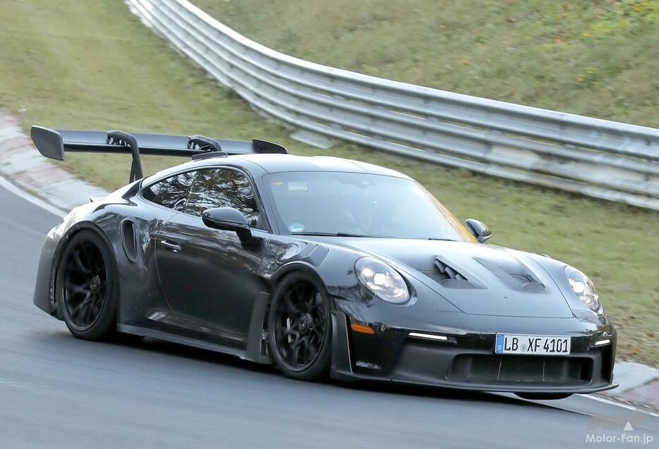 ポルシェ　911 GT3 RS 改良新型　プロトタイプ　スパイショット