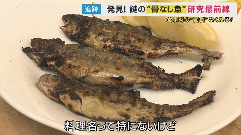 焼いた骨なし魚