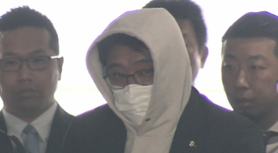 逮捕された西田善太容疑者（13日、福岡市）