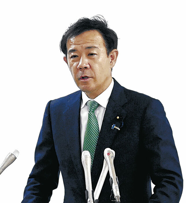 疑惑について説明する田畑氏