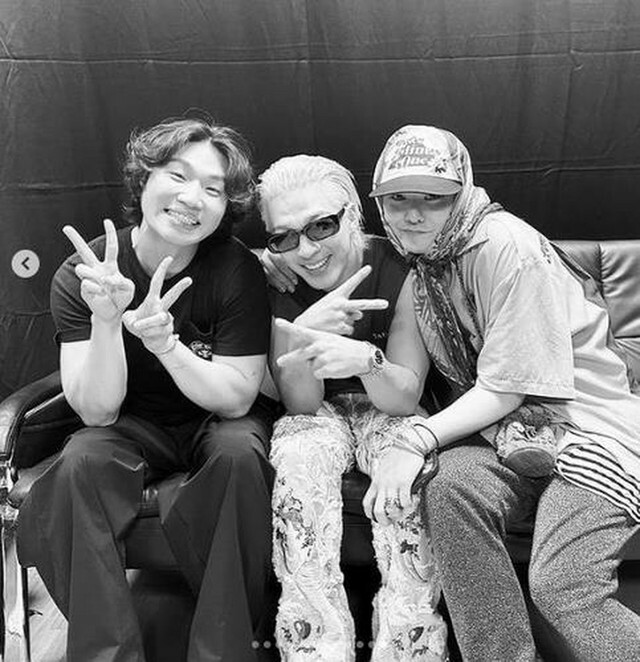 BIGBANGの（左から）D－LITE、SOL、G－DRAGON（SOLのインスタグラムより）＝（聯合ニュース）≪転載・転用禁止≫