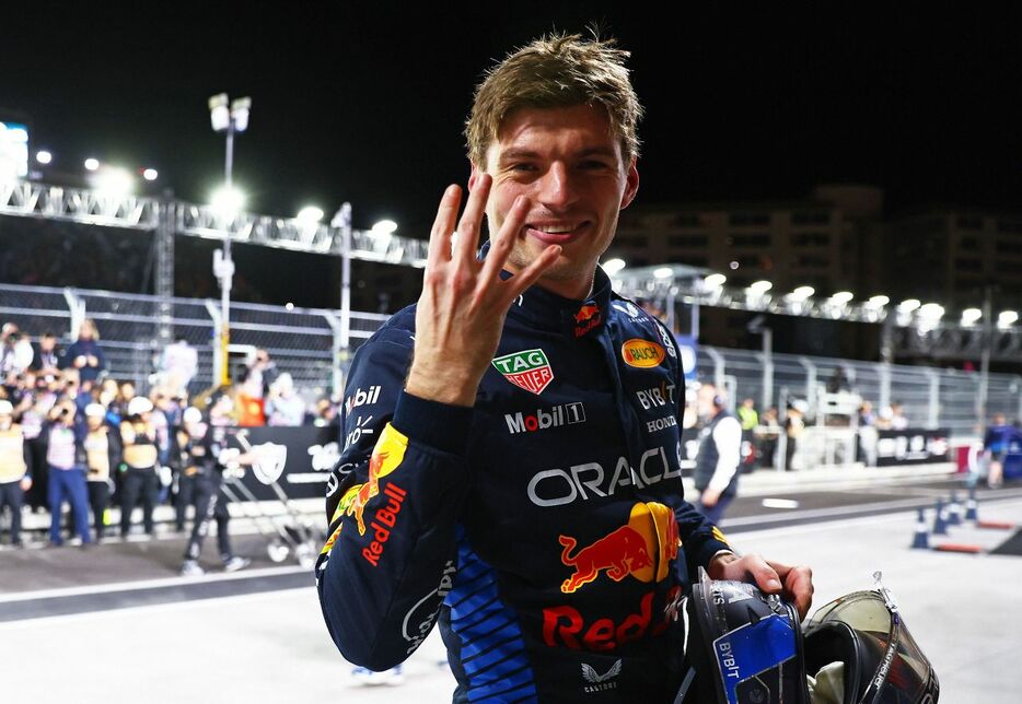 ドライバーズタイトル４連覇を果たしたレッドブルのマックス・フェルスタッペン（ⓒRedBull　Cotent　Pool)