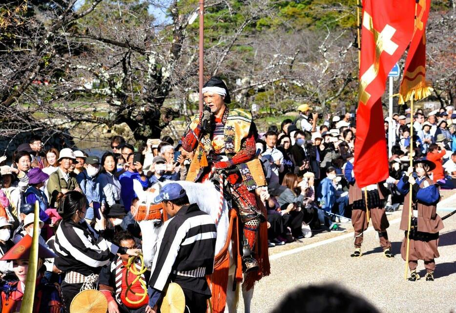 井伊直政役を務めた俳優の加藤雅也さん