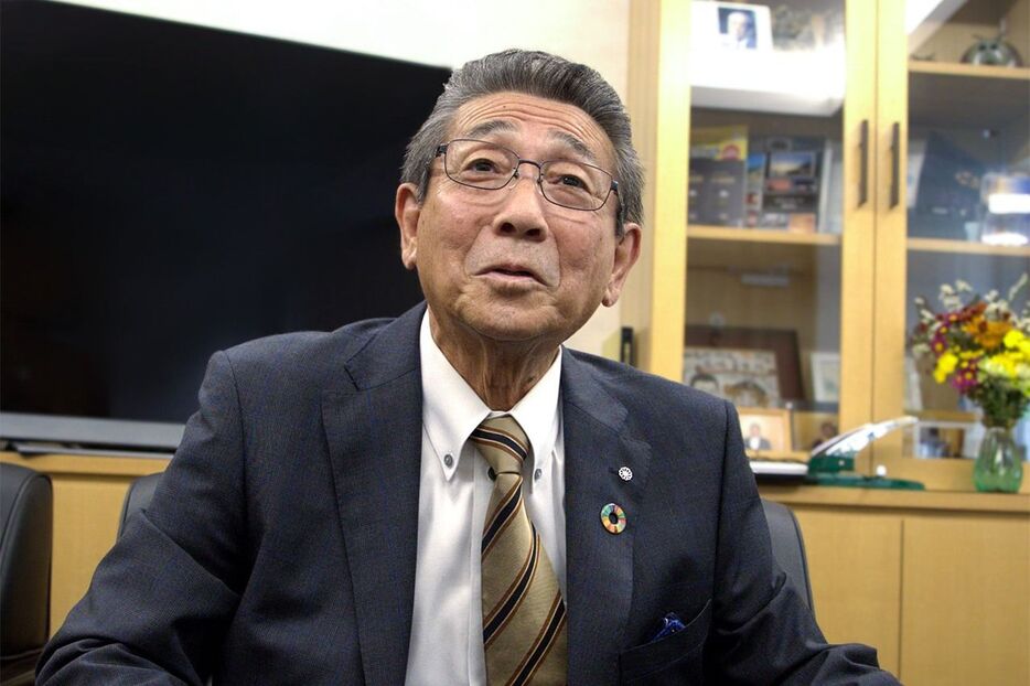 「原発に隣接する自治体としての責任がある」と説く神恵内村の高橋村長